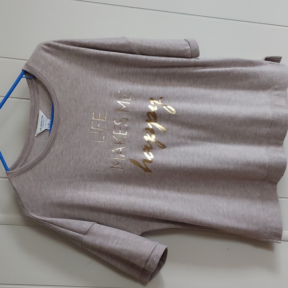 Liz Claiborne Life Makes Me Happy top